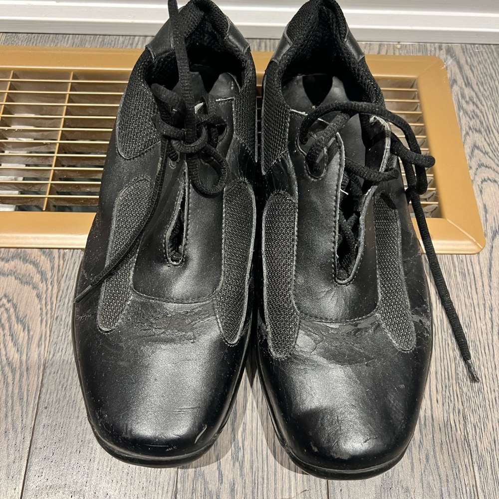Prada Black Leather Sneakers Minimalist Comfort